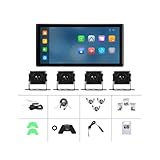 RYWRLQRA 10,36 Zoll 4-Kanal-Auto-DVR-Recorder Carplay Tragbarer Smart Player-Monitor mit 4 Rückfahrkameras Kompatibel for LKW-Bus(DVR with 4 Cameras)