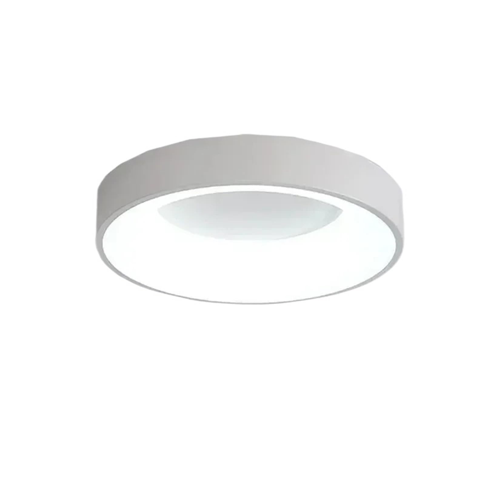 Plafon LED Techo Regulable,Luz Led Techo Plafón LED de Techo Redondo 30/40cm Con Mando For Salón y Dormitorio Atenuable(White,Remote Control,30cm-18W)