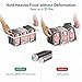 iSPECLE Chest Freezer Organizer Bins - 8 Pack Small Stackable Deep Freezer Organizer Bins for Most 7 Cu.FT Freezer Sort Frozen Meats, Freezer Storage Bins Easy Access Food without Digging, White
