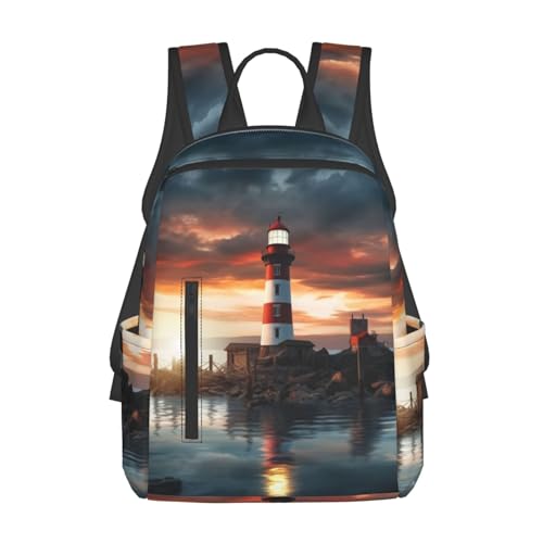 Cadeau pour femme et homme sac à dos ordinateur phare