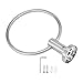 Aexit SUS304 Stainless Home Hardware Steel Bathroom Towel Ring Brushed Finish Model:90as148qo452