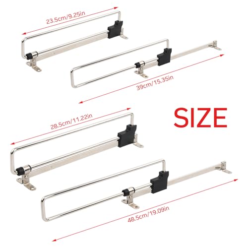 Tringle extensible de 300mm pour armoire et penderie de chambre - 8