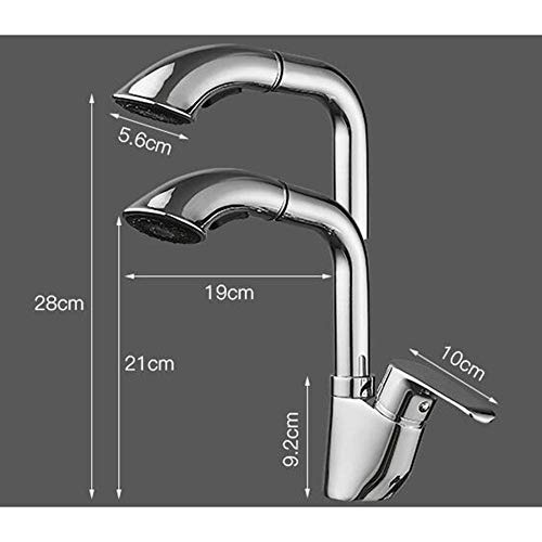 Mitigeur de lavabo robinets de salle de bain eau chaude et froide - 5