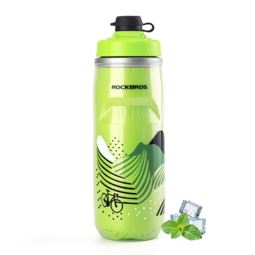 ROCKBROS Bicicleta Botella de Agua, Botella Aislada para Ciclismo de 21oz miniatura 1