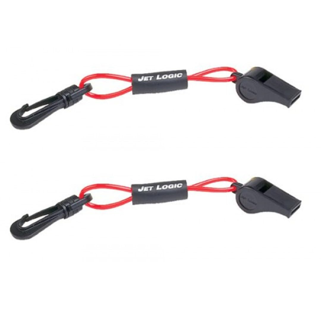 Jet Logic Safety Whistle W/Lanyard - 2 Pack