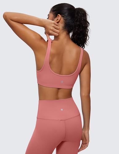 Image of CRZ YOGA Butterluxe Mini Sports Bras | Light Support, Removable Pads, Yoga, Extremely Soft, U Back, Scoop Neck, for Women