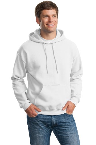 Gildan Activewear DryBlend Pullover Hooded Sweatshirt, S, White