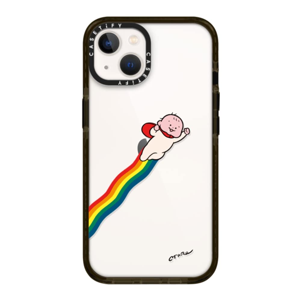 CASETiFY インパクトケース iPhone 13 - SUPER HERO by TARO OONO - クリア ブラック