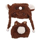 Tissu sûr : les matériaux doux et délicats garantissent que cette tenue de poupée est sans danger pour les enfants, offrant ainsi une tranquillité d'esprit aux parents, vêtements de poupée miniature, tenues d'animaux en peluche