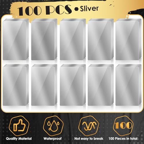 weparmeety 100 peças em branco de gravação de metal prata folha de alumínio colorido gravação a lase