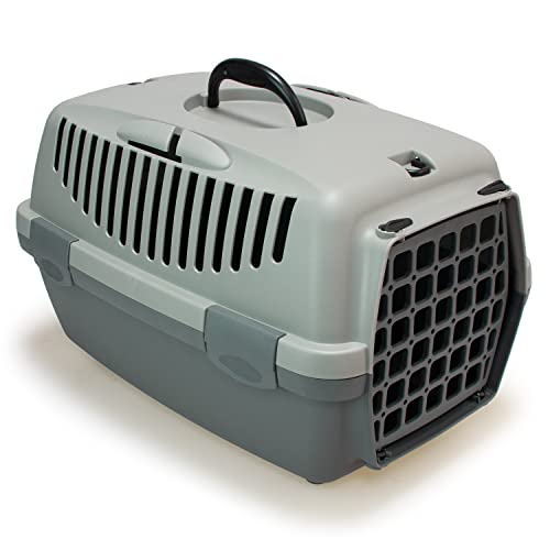 ARQUIVET Ecoline Transportín de plástico Reciclado para Mascotas - 48 x 32 x 31 cm - con al Menos un 90% de plástico Reciclado - Transportín rígido para Perros y Gatos con ventilación