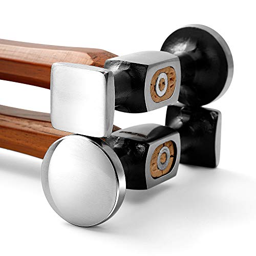 image for WUTA Leather Steel Hammer Original Design Carbon Steel Double Head Ham