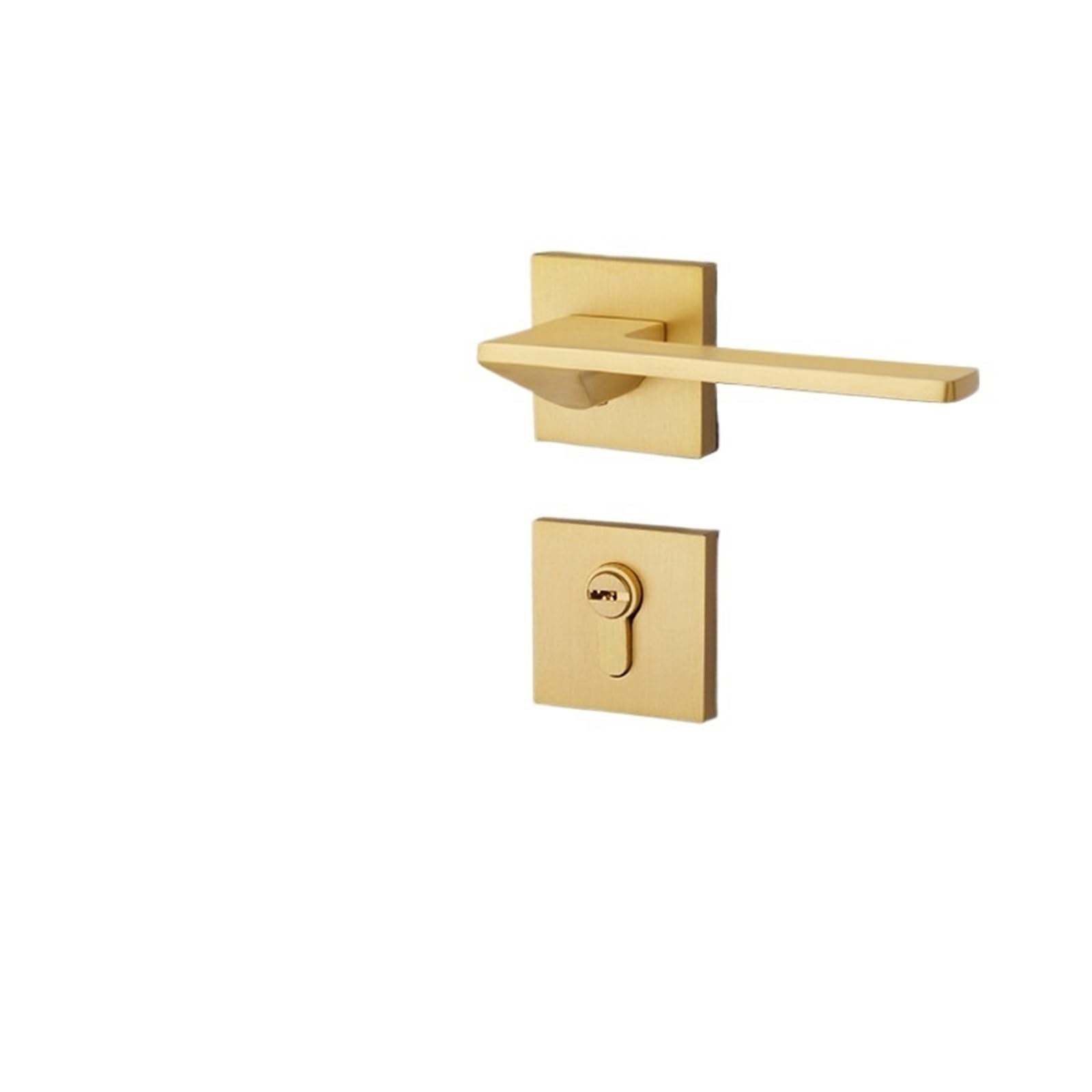 Aepqbgqj One Color Solid Brass Minimalist Magnetic Silent Forged Split Lock Bedroom