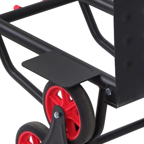 Carretilla plegable resistente 440 lb con 6 ruedas dobles miniatura 6