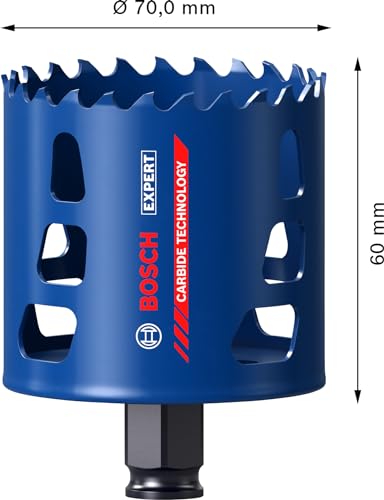 Scie Trépan Carbure Bosch 2608900434 – Ø 70 mm, Multi-Matériaux - vue 5