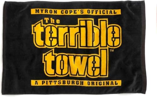 Image of Alberts Gifts Myron Cope's Official Terrible Towel - Black