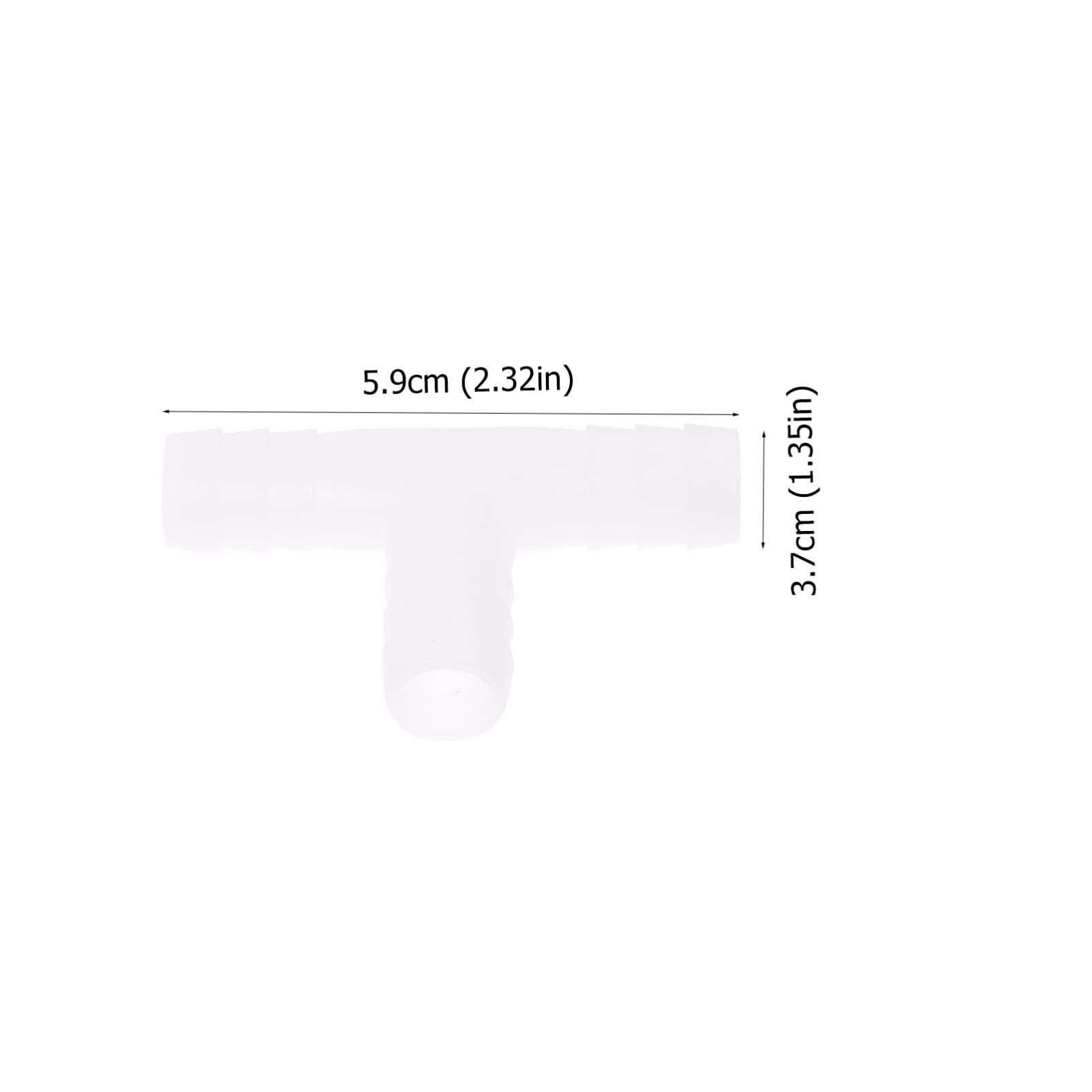 Kisangel Conector De Manguera Barb De Accesorio De Adaptador T para Manguera De Agua Flexible Y Duradero para De Piscina Y Jardinería Material Resistente Duración 10 Piezas*4