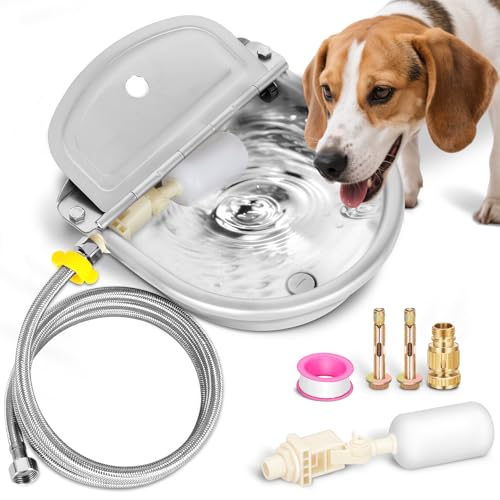 Automatic Animal Drinking Water Bowl with Drain Hole & Float