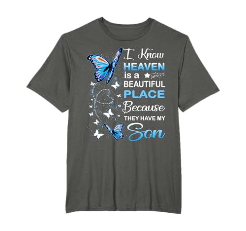 Son Is My Guardian Angel In Heaven Memorial Day Men Women T-Shirt