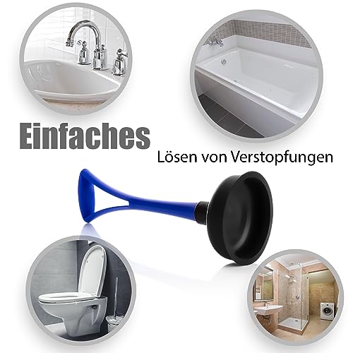 BigDean Abflussreiniger aus Gummi mit Saugglocke 13,5 cm Durchmesser