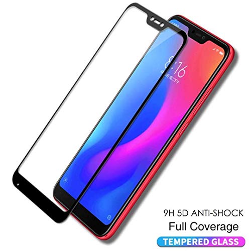 Image of DD SON Tempered Glass Screen Protector Compatible for Redmi 6 pro (2018) (11D) with Edge to Edge Coverage and Easy Installation kit,Black