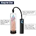 Electric Penis Pump Enlargement Vacuum Pump with 4 Extra Penis Rings and 2 Sleeves Automatic Rechargeable Male Enhancement Training Device to Increase Size and Strength