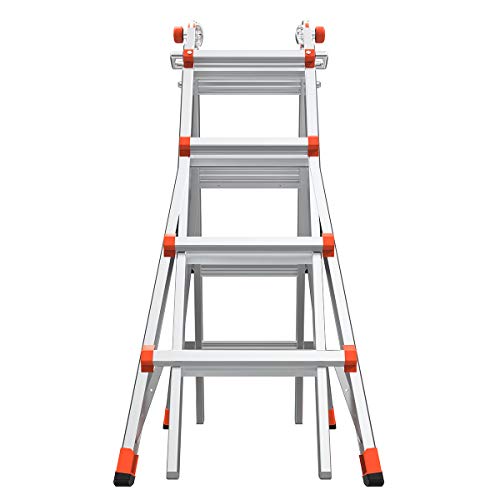 Little Giant Ladders, Super Duty, M17, 17 foot, Multi-Position Ladder, Aluminum, Type 1AA, 375 lbs weight rating, (10402)