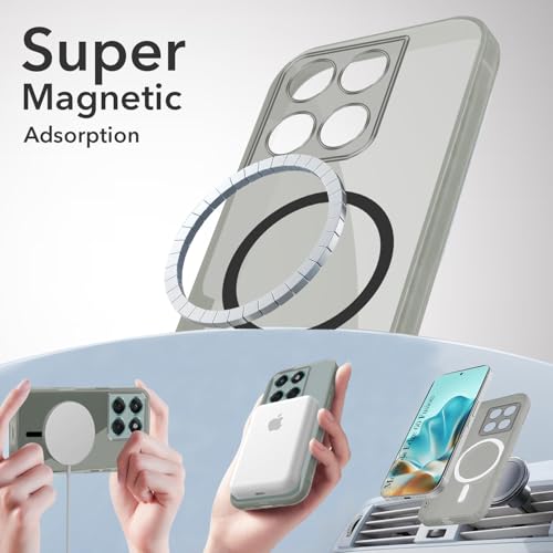 Image of Jkobi Lifetime Anti-Yellow MagSafe Compatible Clear Back Cover Case for Motorola Moto Edge 60 Fusion (Sleek Hard Crystal | Shockproof and Camera Protection)