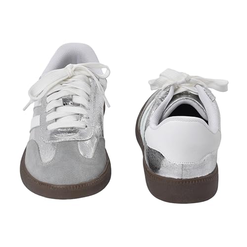 BEST TRENDY Stylish Fashion Sneakers for Women - Versatile Tennis, Running & Work Shoes, Available in Black, Silver, Gold, and White, Comfortable, Durable & Trendy Footwear for Every Occasion2