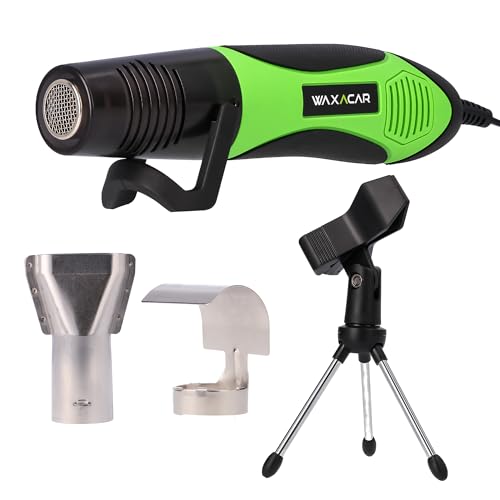 WAXACAR Mini pistola de calor ajustes de temperatura ajustables 450 W 280/450 °C kit de de aire