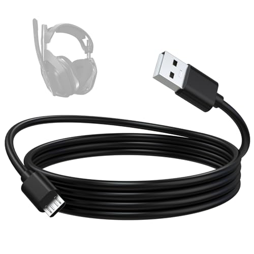 Zosvoses Astro A50 Charging Cable Compatible with Astro A50, A38, A20 Gaming Headsets, MixAmp Pro TR, MixAmp TXD, Micro USB Charging Cable (78, Inches)