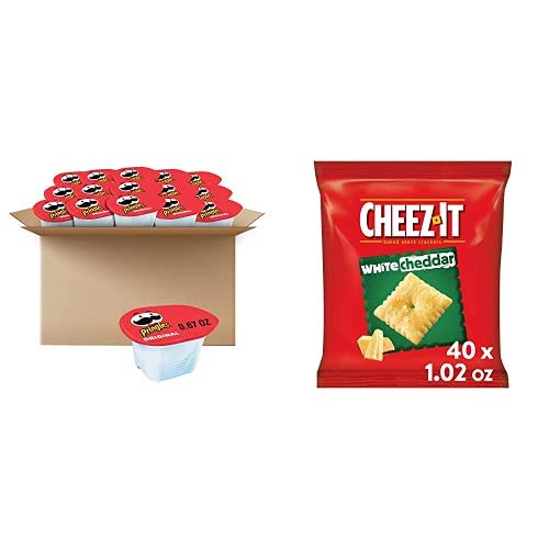 Buy Kellogg's Salty Snack Box, Pringles Original Potato Crisps Chips (36 Cups) and CheezIt