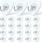 DSMY Haken selbstklebend | 27 Stück Stark klebehaken transparent,Wiederverwendbare wandhaken Ohne bohren Anwendbar magische haken für Badezimmer, Fenster