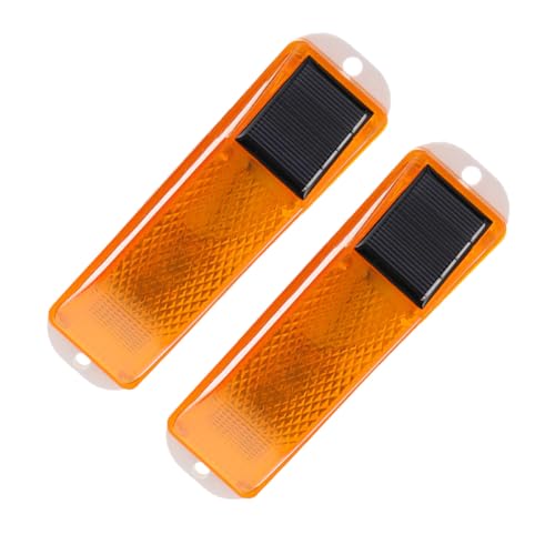 Luces de advertencia solar intermitentes para seguridad exterior en caminos de jardin y patio