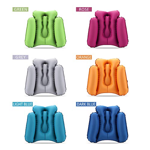 Suporte lombar, Andoer Almofada de apoio lombar inflável Almofada de costas Almofada de lombar Cadei