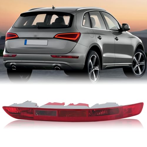 Clidr Rear Bumper Tail Light Lamp for Audi Q5 2009-2015 Rear Bumper Reflector Lower Tail Lights Replace 8R0945096 Passenger Side (Right)