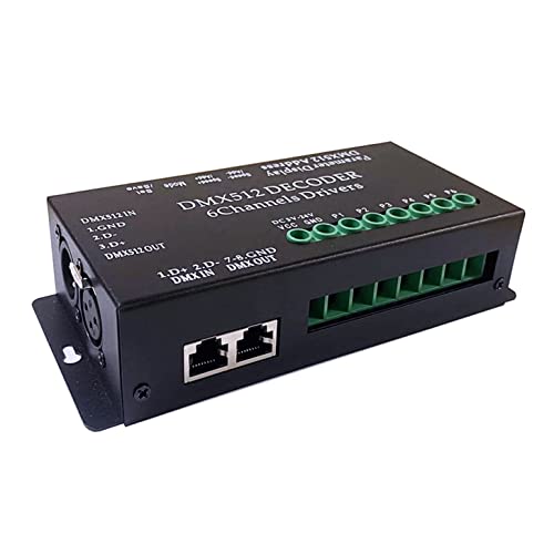 DC 5V-24V 6 Channel DMX512 Decoder LED Controller, for RGBRGB RGB...