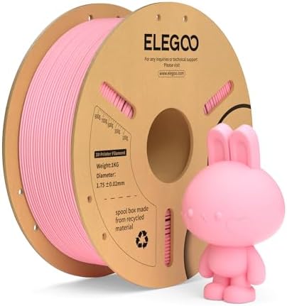 ELEGOO PLA+ Filament 1.75mm Rosa 1KG | PLA Plus, Härter und Stärker 3D Drucker Filament, Maßgenauigkeit +/-0,02mm, 1kg Spule Kompatibel mit den Meisten 3D Printer