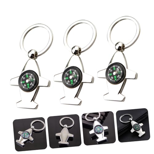 Llavero brújula mini portátil pack 3 piezas para camping miniatura 7