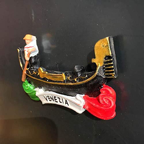 Imán rectangular decorativo de resina Venezia 5x8 cm miniatura 7