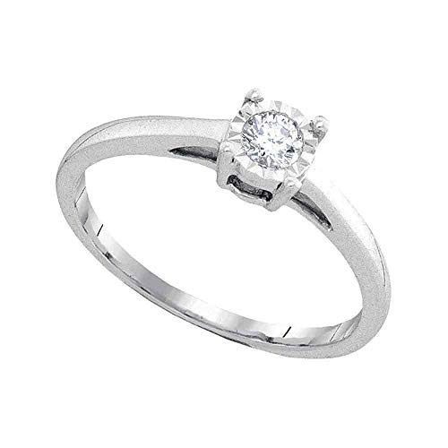DazzlingRock Collection Women's 1/6 Total Carat Weight Diamond Fashion Ring
