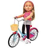 Doll Bicycle - Bicycle with Streamers & Basket for 18' Dolls