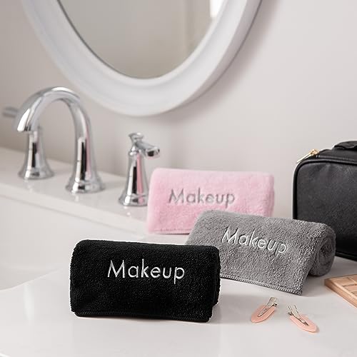 Arkwright Makeup Remover Cloths 6 Pack - Microfiber Coral Fleece Face Towels, Ultra Soft Reusable Washcloths, Gentle Facial Cleansing for Waterproof Makeup, 13 x 13, Black by Arkwright LLC - Image 8