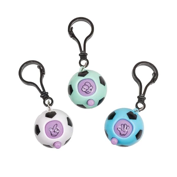 GEDDES Raymond Rock, Paper, Scissors, Dynamite Soccer Ball Keychains - Pack of 24 - Fun and Playful Keychains for Kids and Party Favors by GEDDES - Used condition - Image 4