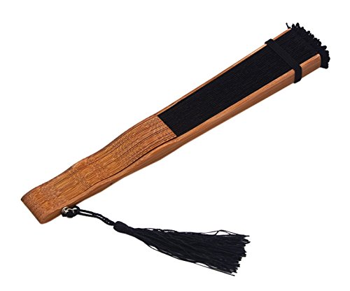 Meifan Womens Multi Color Handmade Cotton Lace Folding Hand Fan (Black) #TOP5