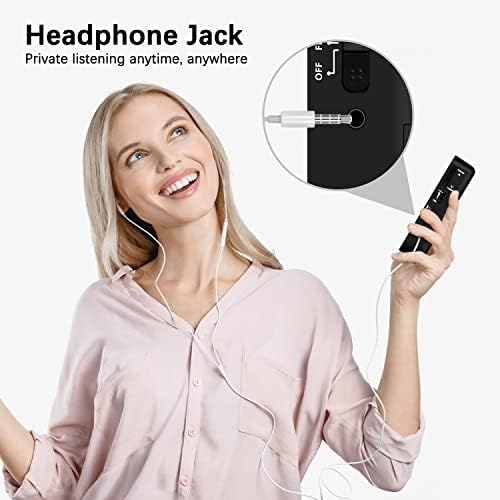 SUPRBIRD Portable Radio 2AA Battery Operated AM FM Radio with Loud Speaker & Headphone Jack,Long Range Reception,Pocket Radios for Indoor,Outdoor & Emergency Use (Black)