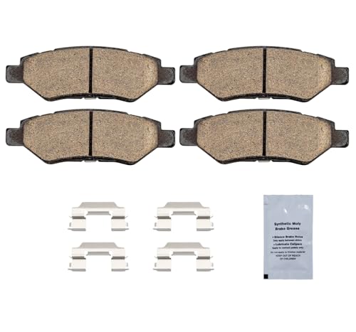 Image of HUSCH D1337 Rear Ceramic Brake Pads Kit Fit For Cadillac CTS 2008-2015, For Chevrolet Camaro 2010-2015, For Saab 9-4X 2011