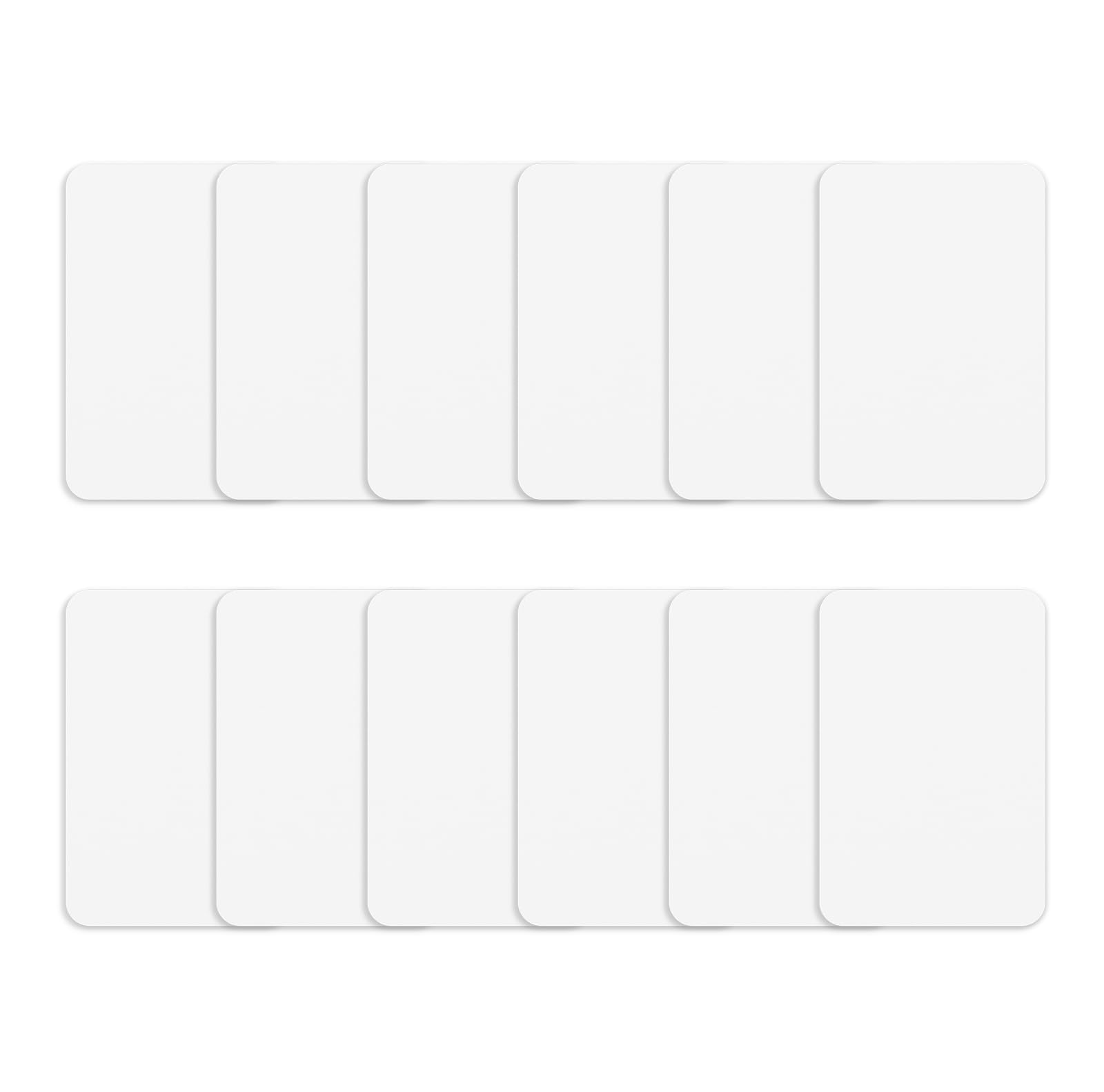 Iron Patches Fabric Repair Patch Cotton Cuttable, White 12.5cm x 9.5cm, 12Pcs