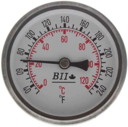 1/2" NPT, 2.5" Face, Snap Well Thermometer (Stainless Steel)