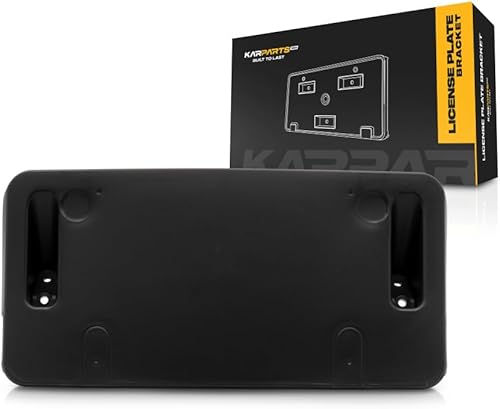 Soporte de placa de matrícula para Porsche Macan 2015 16 17 2018 | Delantero | Negro texturizado | Turbo | PO1068100 | 95B807287F1E0